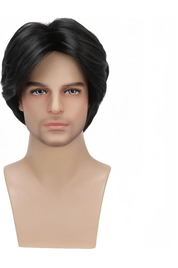 Men Short Hair Wig Cap (Adjustable)