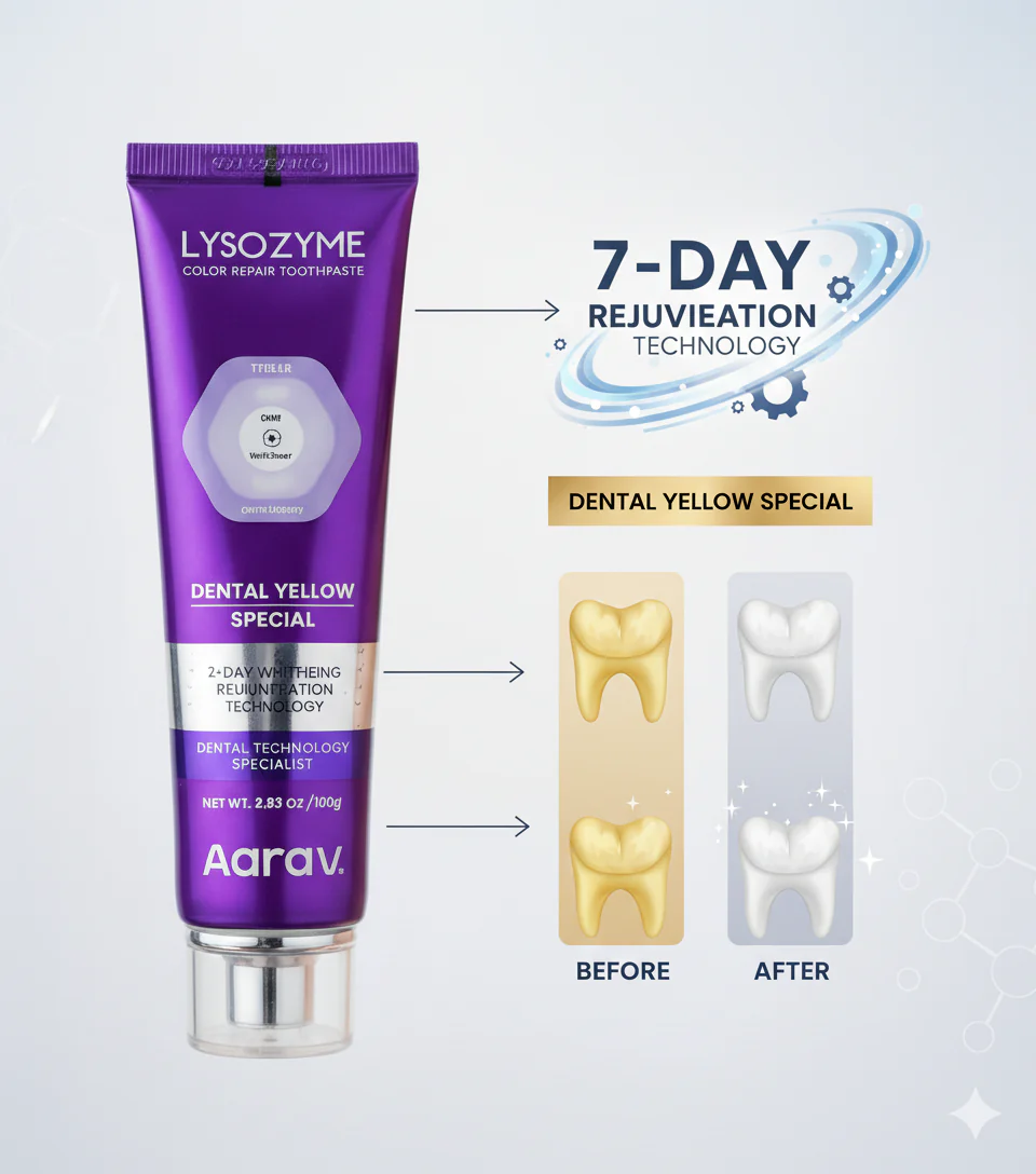 Lysozyme purple whitening toothpaste product view